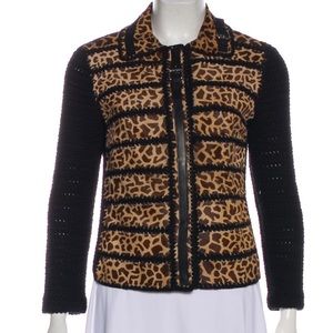 Prada pony hair knit jacket